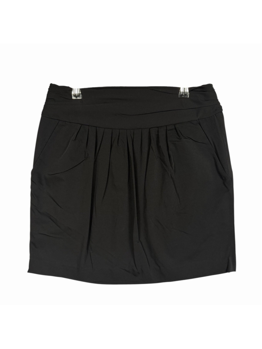 Diane Von Furstenberg Black Mini Ginsberg Skirt With Pockets Women's Size 10 DVF